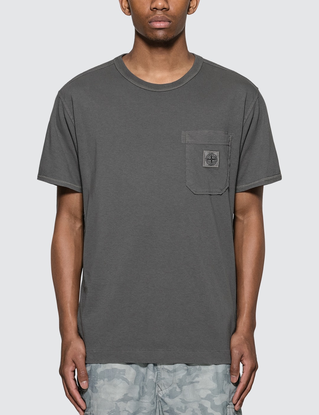 Stone Island - Pocket Sleeve T-Shirt | HBX - Globally Curated Fashion and Lifestyle by Hypebeast