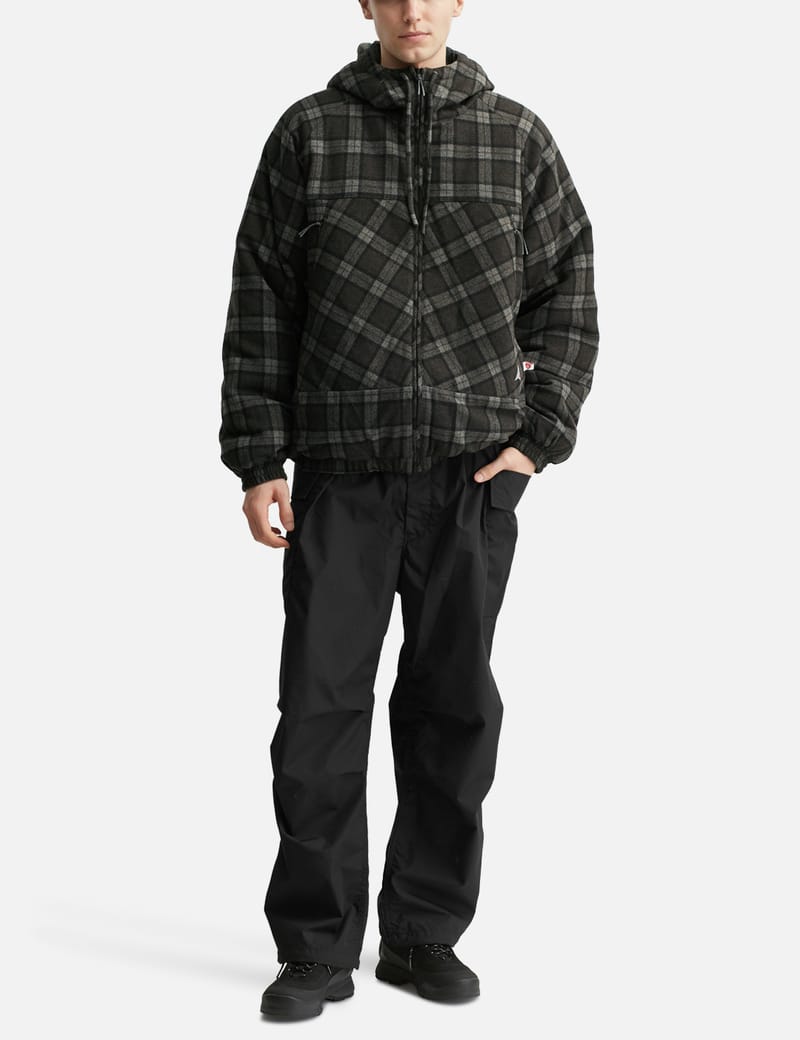 ROA Logger Wool Primaloft Checked Jacket - Hooded wool flannel