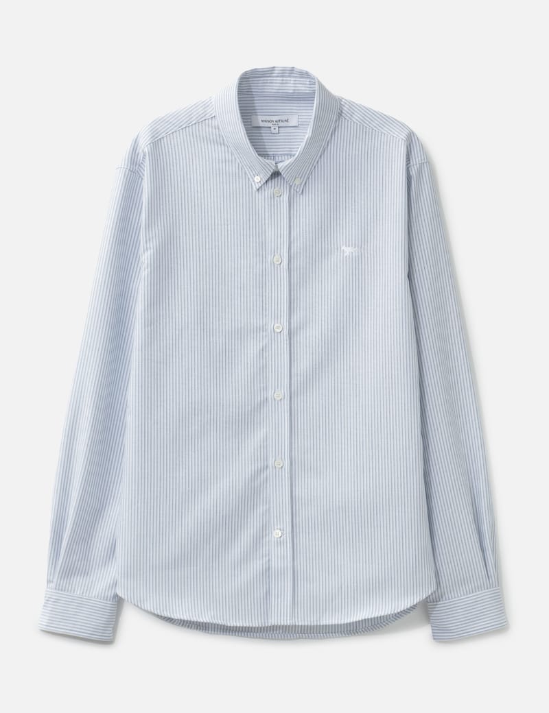 メゾンキツネ  オックスフォード トリコロール クラシックシャツ MAISON KITSUNE' - メゾンキツネ オックスフォード トリコロール