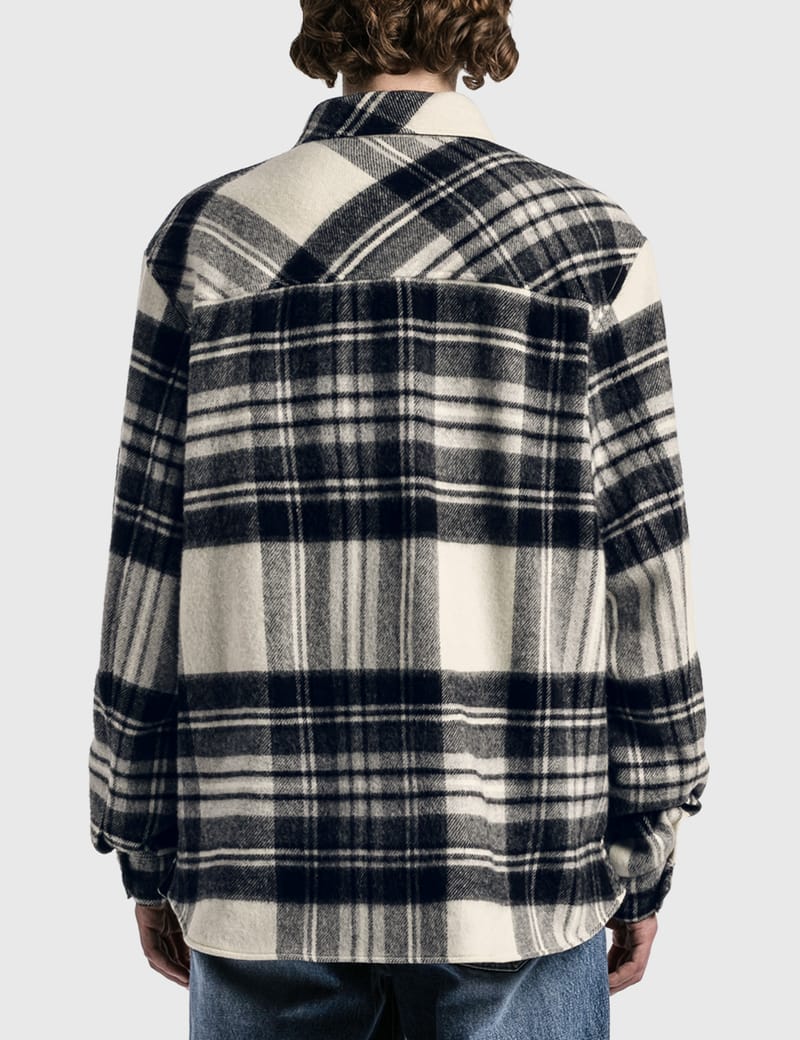 We11done - Check Anorak Wool Shirt | HBX - Globally Curated