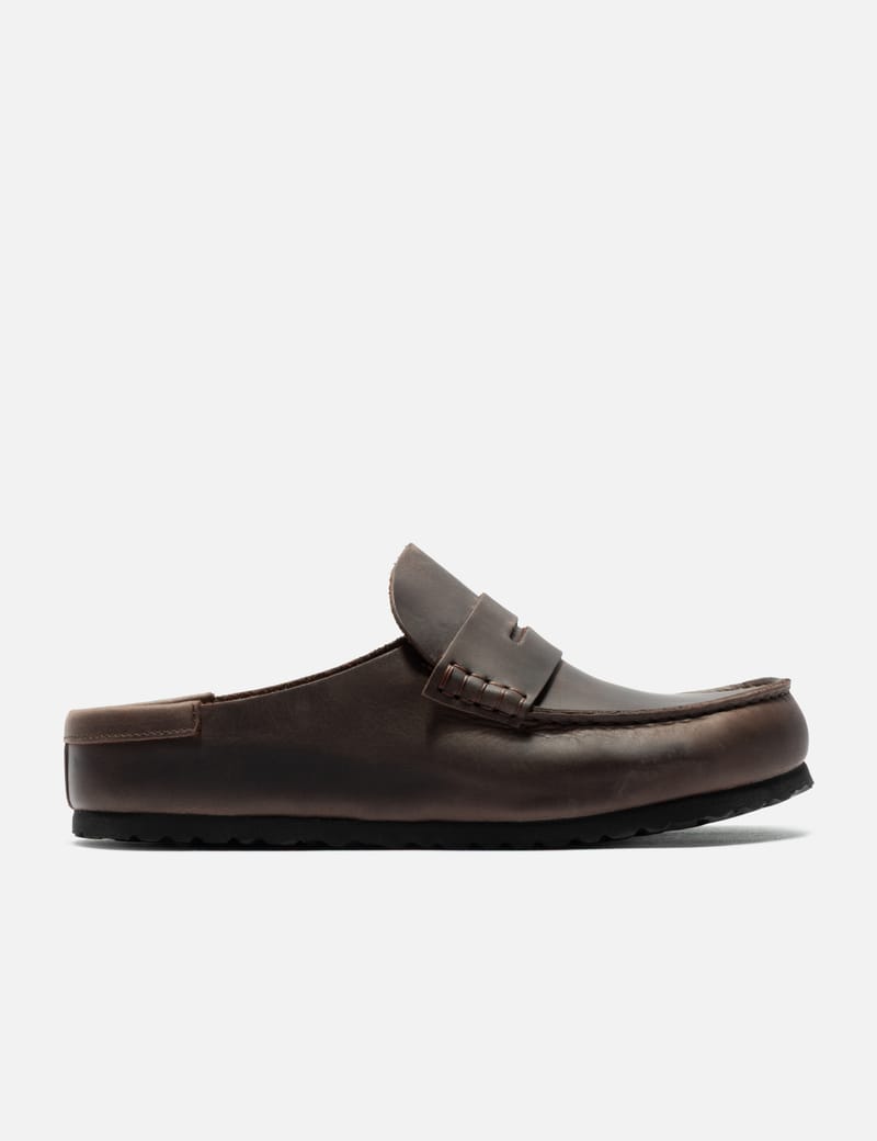 Birkenstock Naples Wrapped - Moccasin leather shoe with contoured