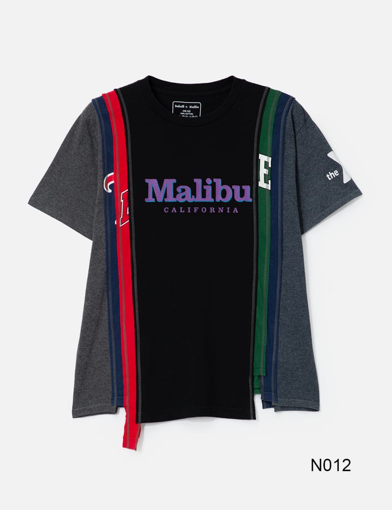 Needles 7 Cut Wide T-Shirt - College - Reworked vintage patchwork