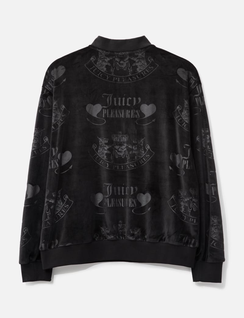 Pleasures - Pleasures x Juicy Couture Crest Velour Quarter Zip | HBX