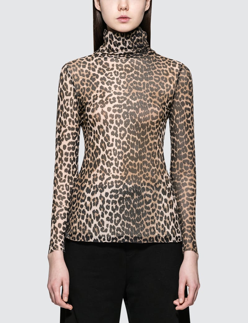 Ganni - Tilden Mesh Turtleneck Top | HBX - Globally Curated