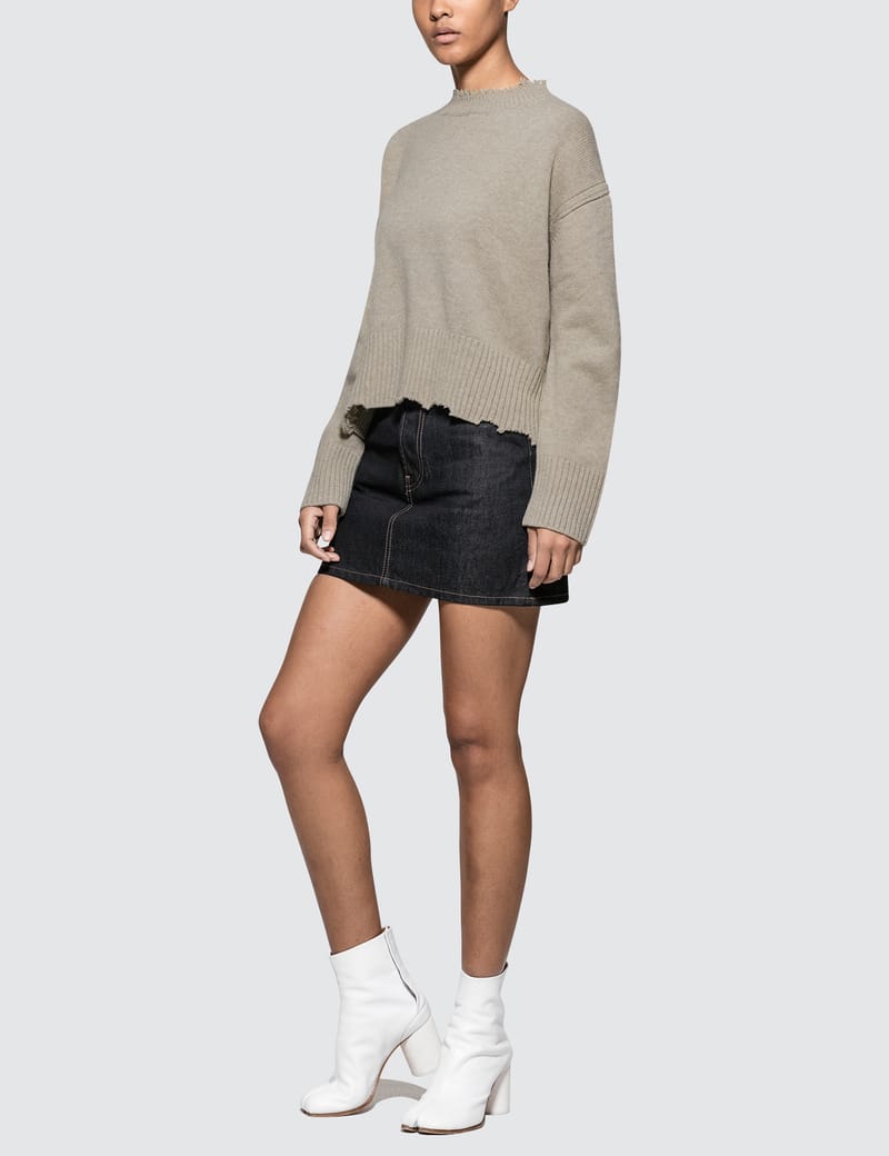 Helmut Lang - Distressed Sweater | HBX - Globally Curated