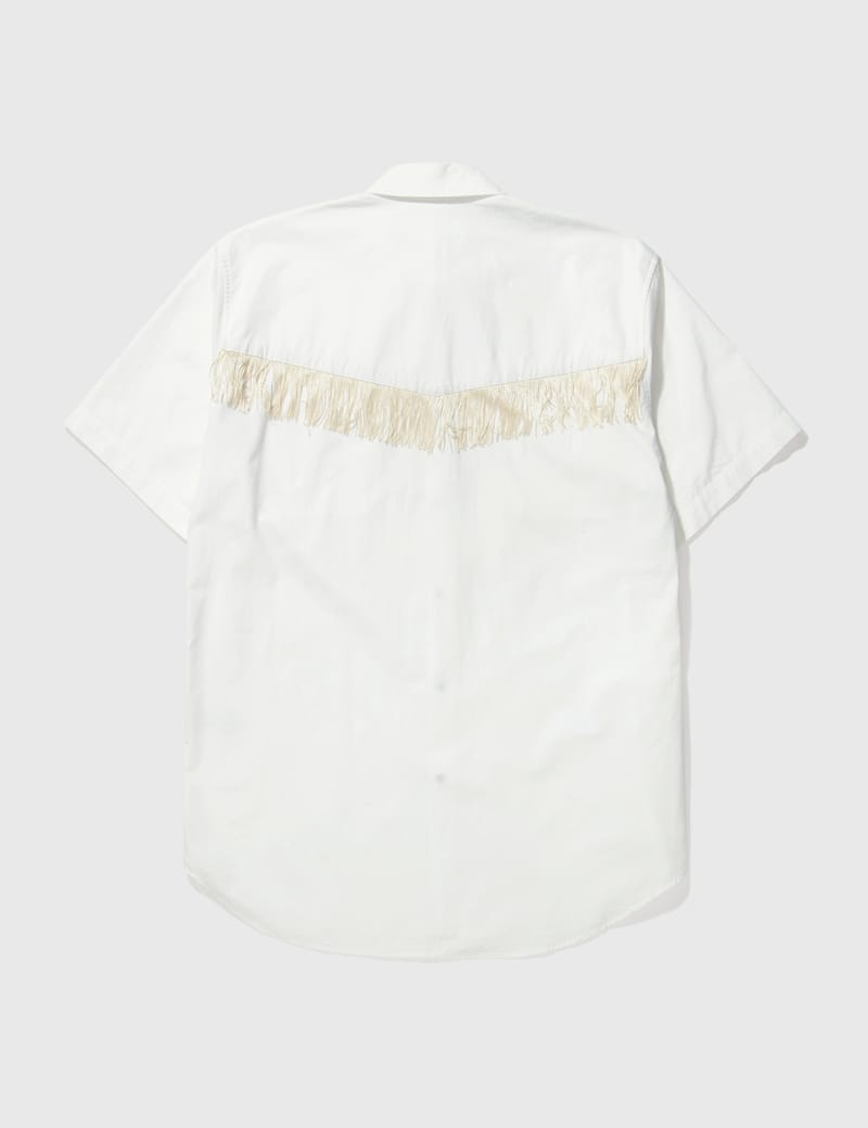 Toga Pulla - Toga Fringe Decoration Western Short Sleeve Shirt