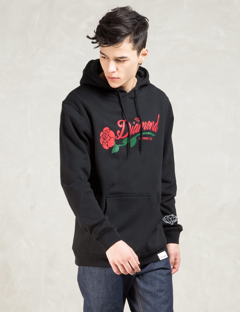 Black rose sale hoodie mens