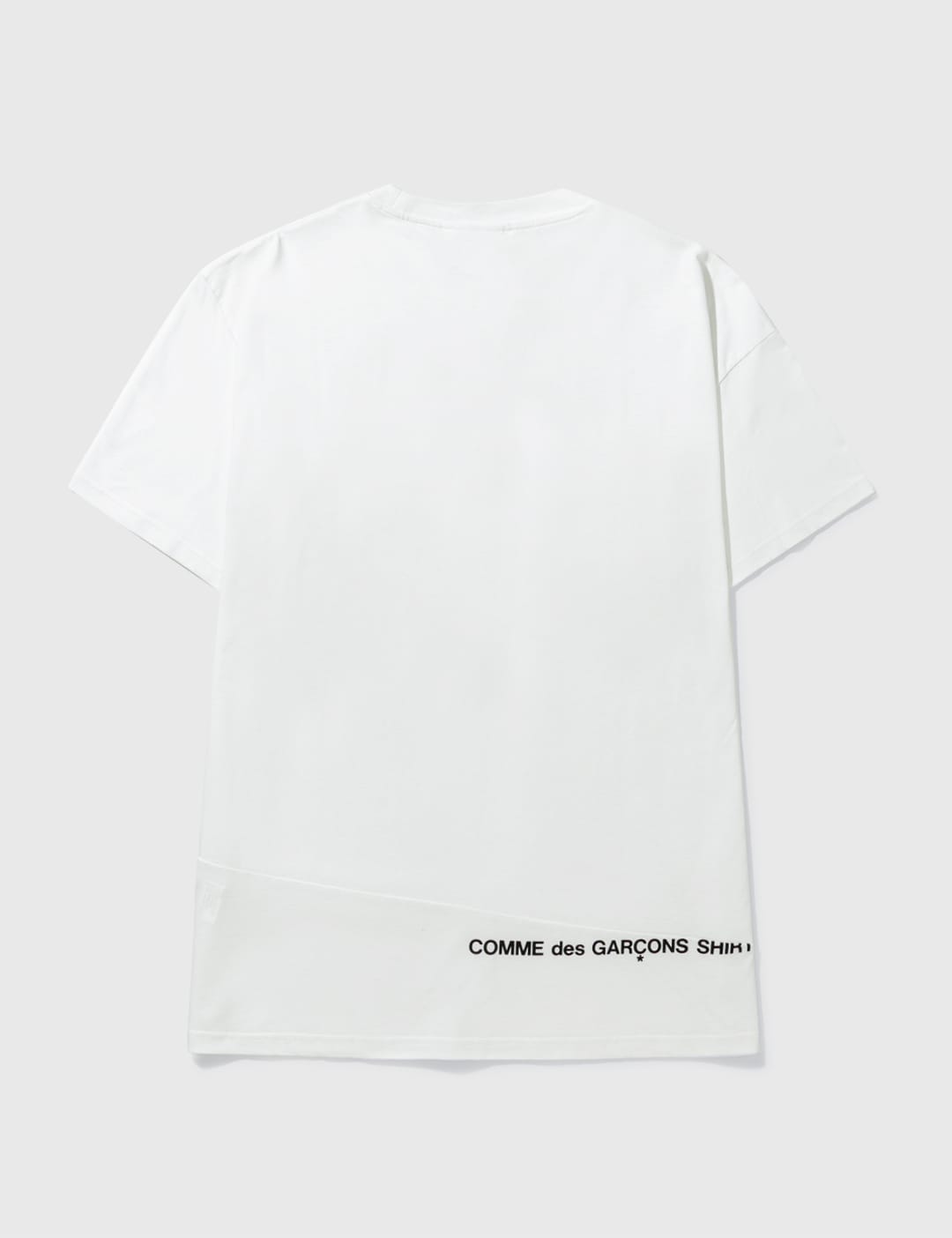 FW18 Supreme CDG Comme des Garcons split box logo tee shirt white medium used