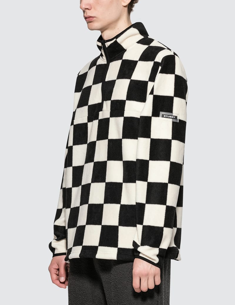 Stüssy - Checkered Mock Neck | HBX - Globally Curated