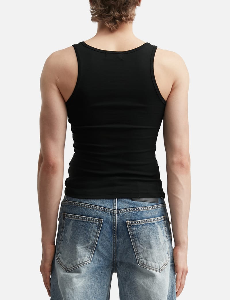 THUG CLUB Not Easy Tank Top - Slim cotton tank with logo graphic