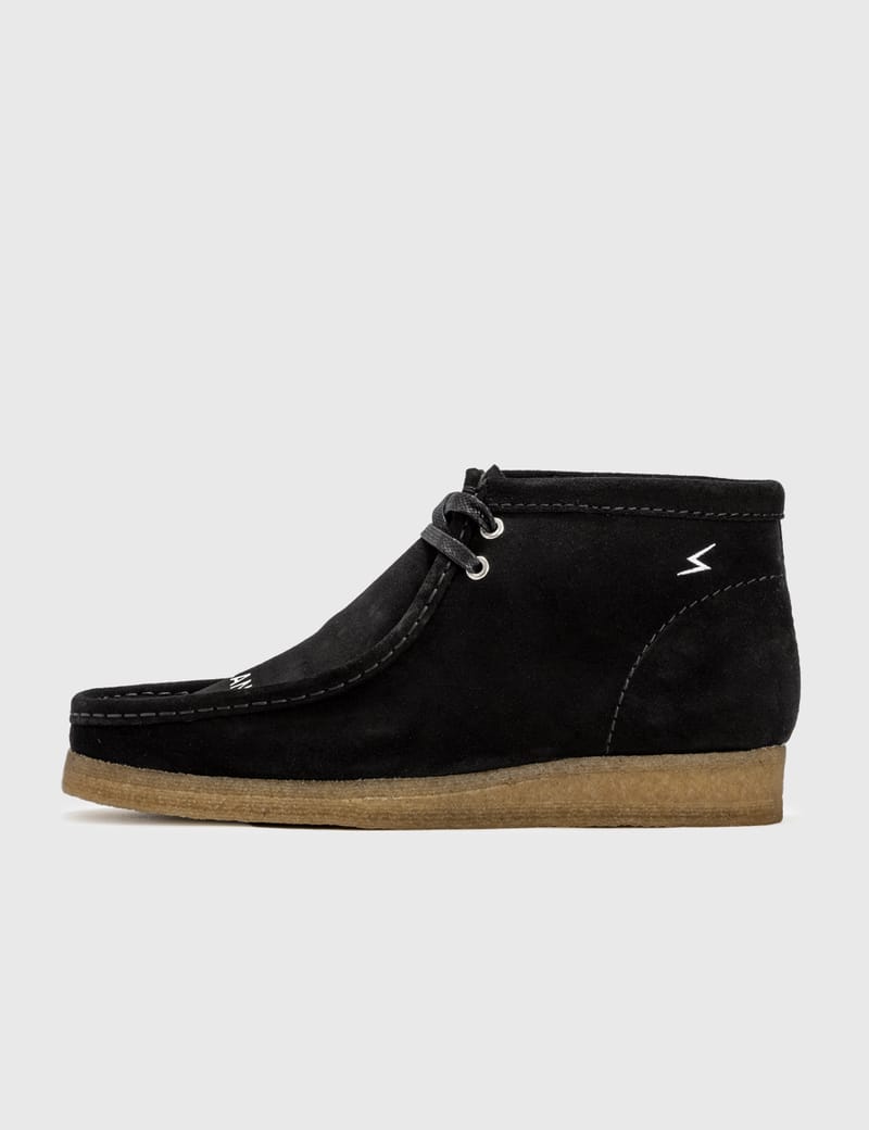 Clarks discount wallabee noir