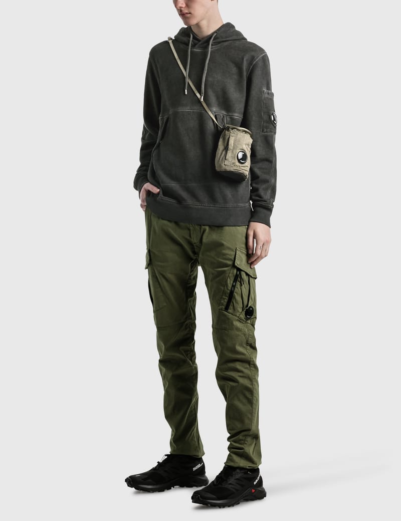 C.P. Company - Diagonal Fleece Utility Hoodie | HBX C.P. Company - Diagonal Fleece Utility Hoodie | HBX