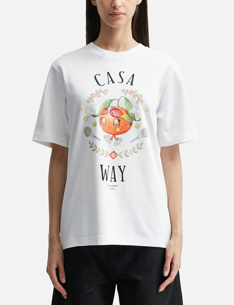 Casablanca テニスシャツ Casablanca - アフロ キュービズム テニス クラブ Tシャツ | HBX