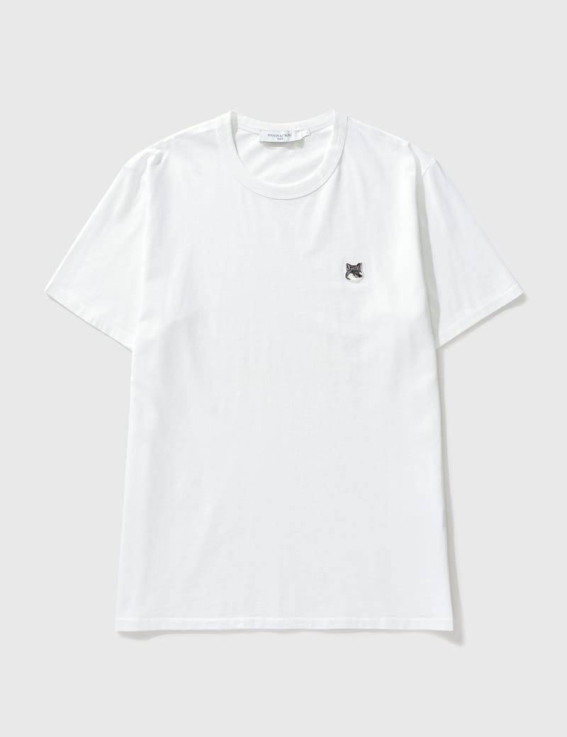 Maison Kitsuné - Grey Fox Head Patch Classic T-shirt | HBX