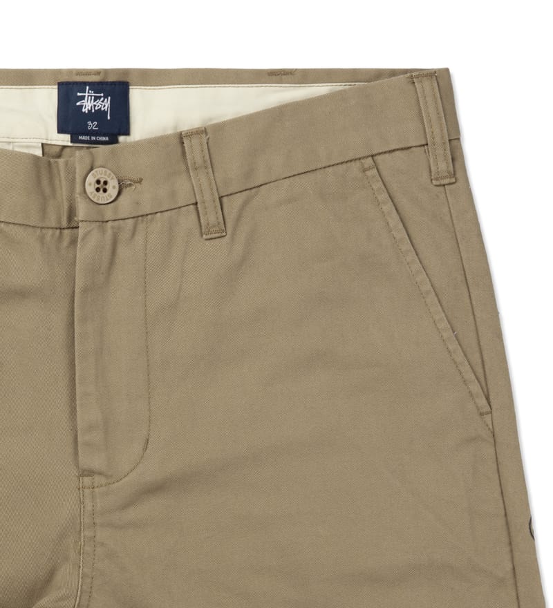 Stüssy - Khaki Washed Chino Pants III | HBX