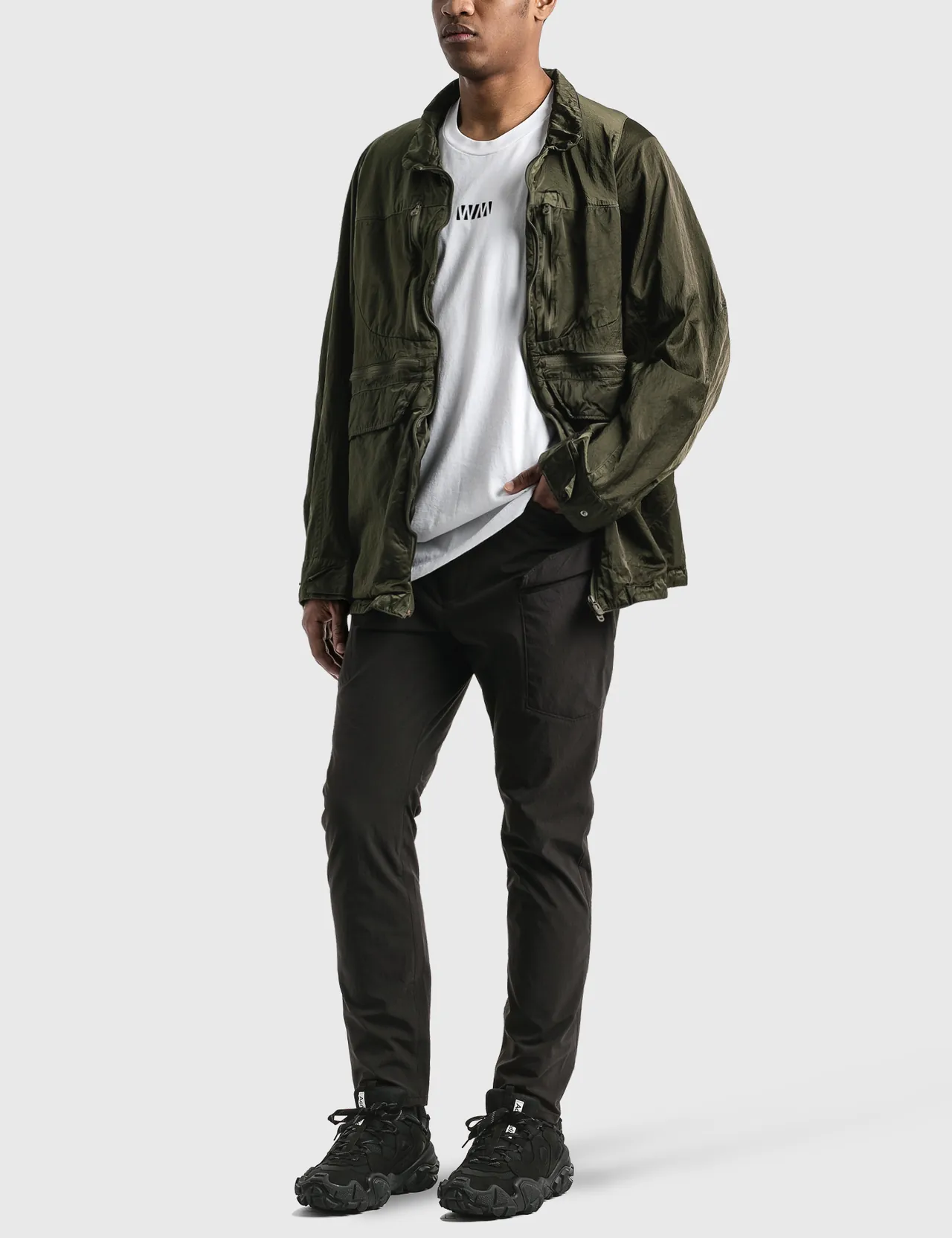 White Mountaineering - Shrinked Contrasted Jacket | HBX