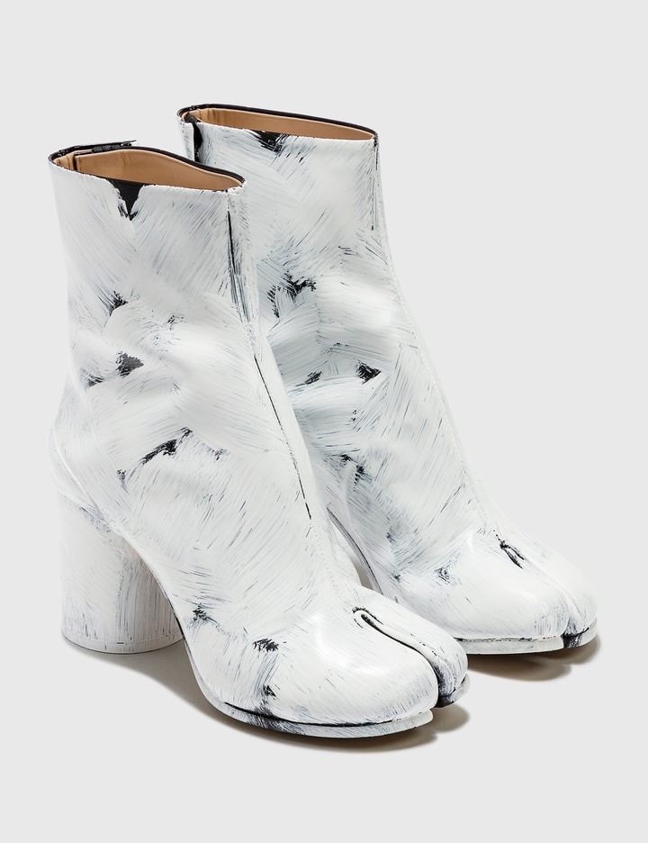 Maison Margiela - Tabi Painted Calfskin Ankle Boots | HBX - Globally ...