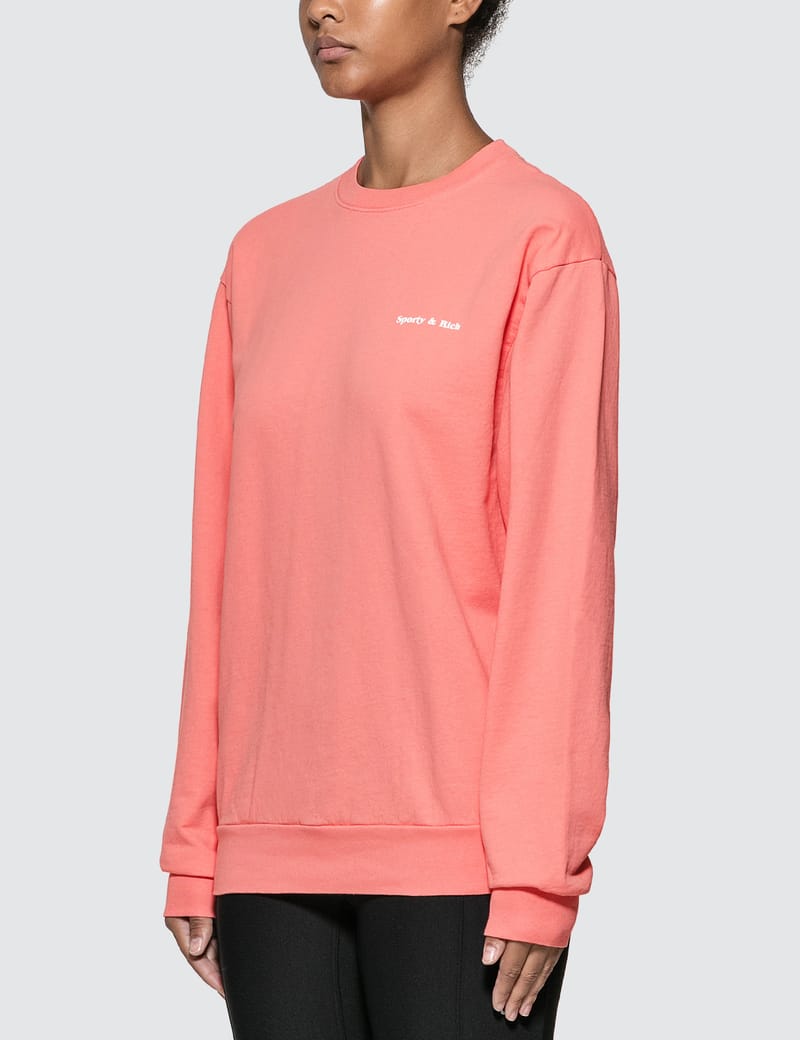 Sporty & Rich Fun Logo Crewneck パステルグリーン Sporty & Rich Fun Logo Crewneck Green | BSTN Store
