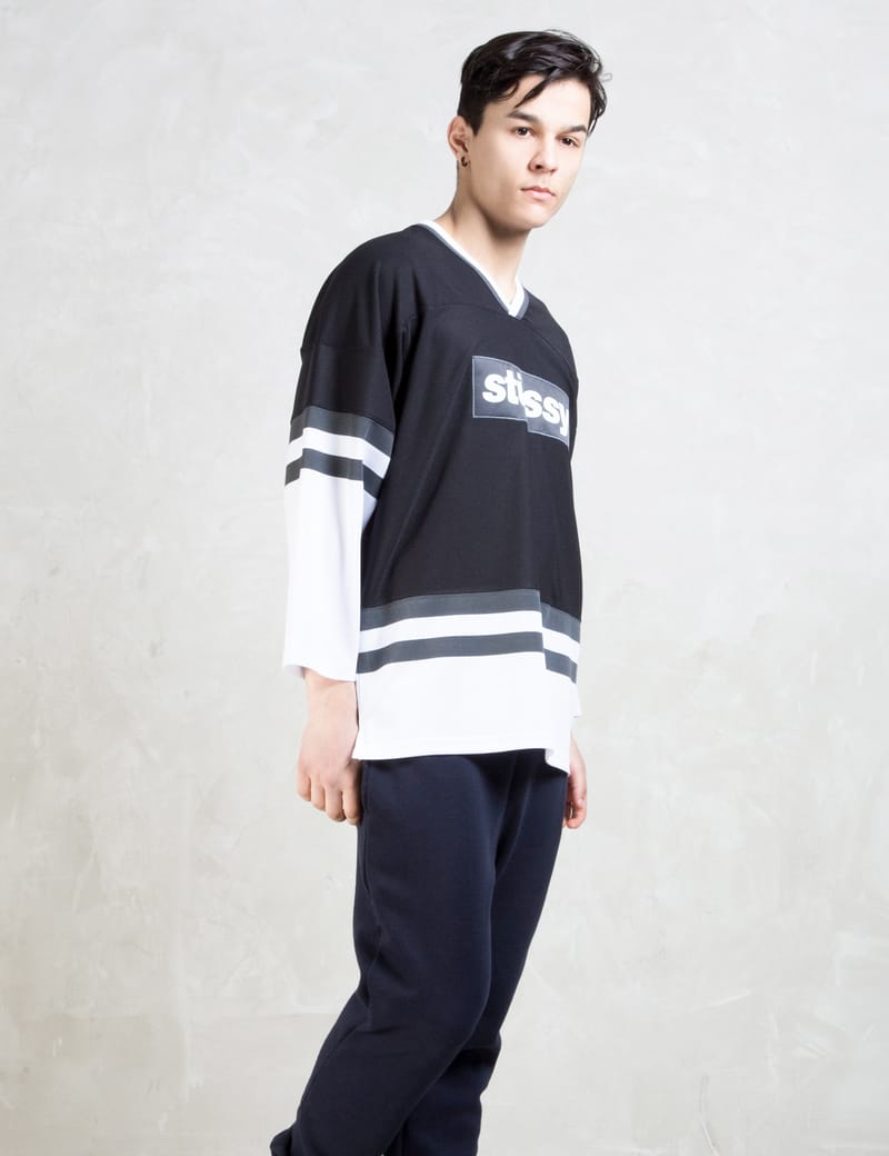 Stussy block 3 discount 4 hockey jersey