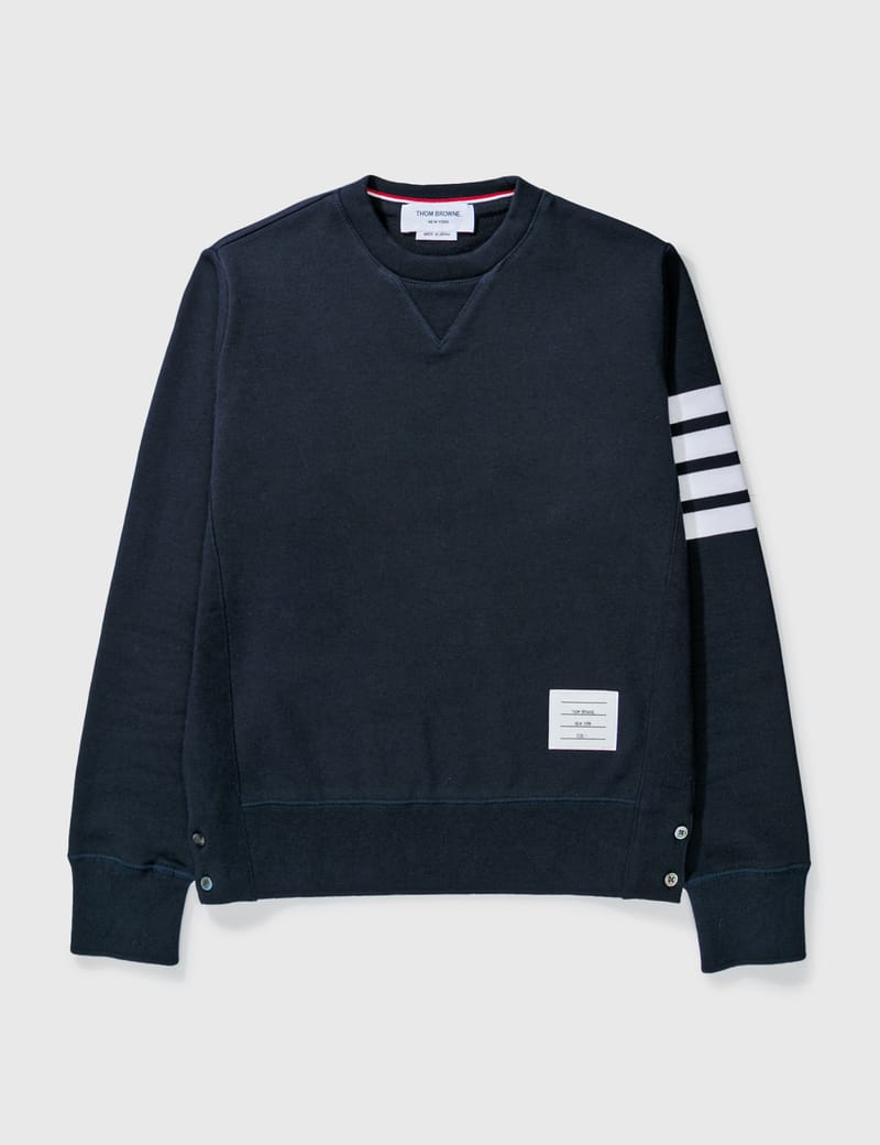 【値下げしました】THOM BROWNE メンズトレーナー ネイビー Thom Browne - Engineered 4-Bar Jersey Sweatshirt | HBX