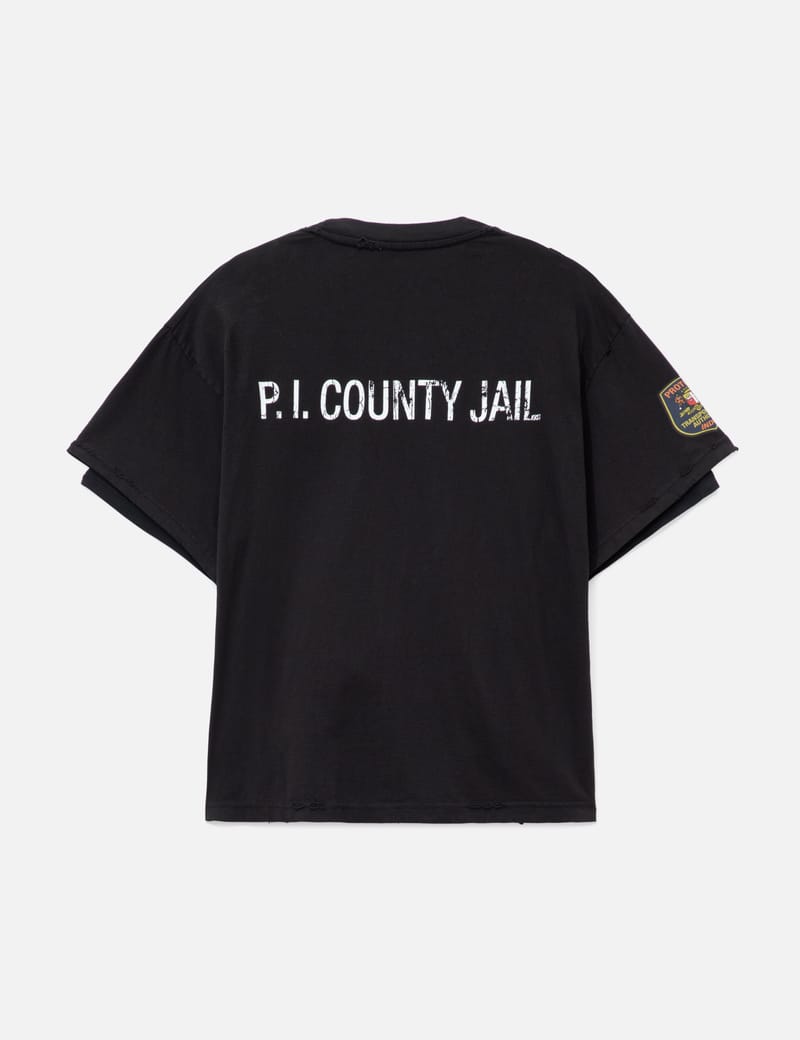 Protocol-Index Four Hands T-Shirts - Oversized layered tee with