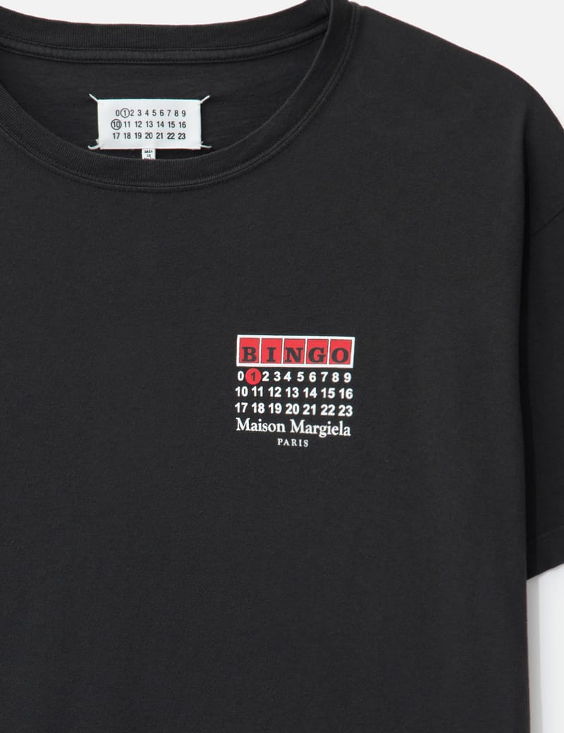 【関税＆送料込み】Maison Margiela Bingo-Print Cotton T-Shi Maison Margiela Bingo-print Cotton T-shirt Clothing In Black