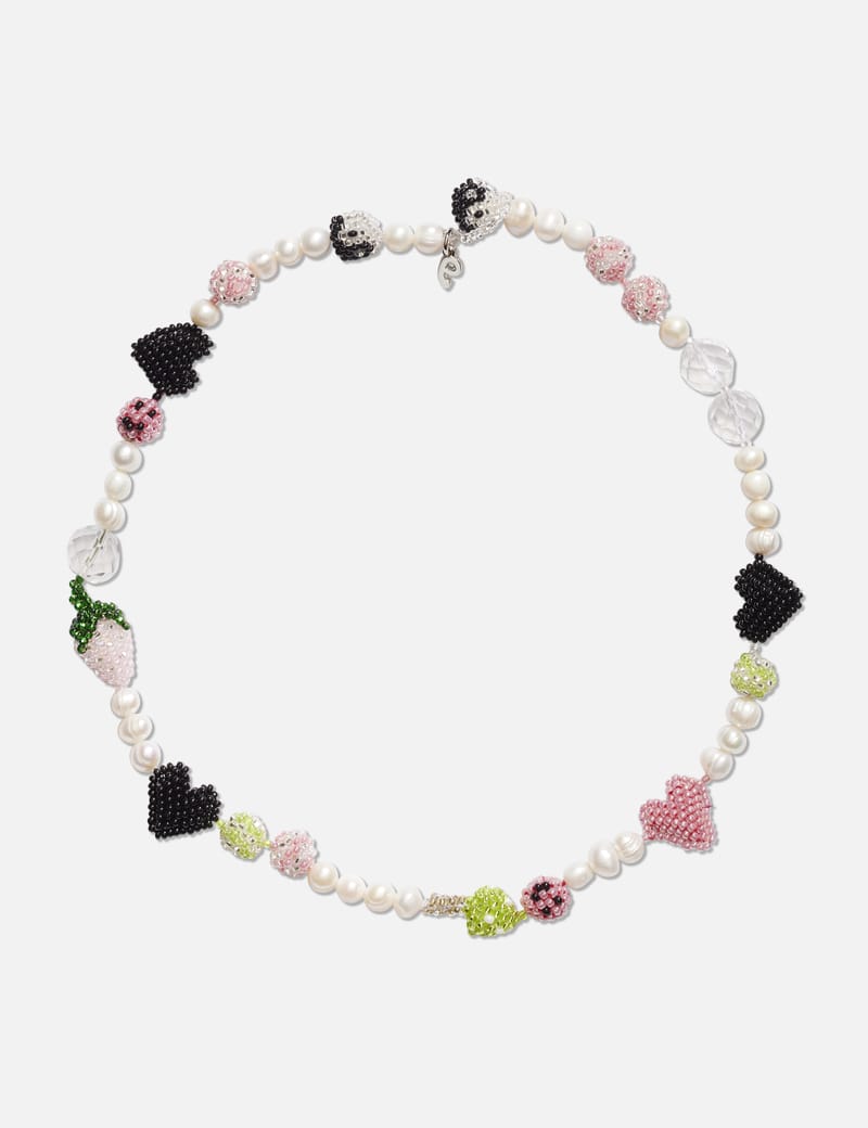 【関税込み】Pura Utz ホワイト Multi Black Heart ネックレス Pura Utz - Black Hearts Necklace | HBX - Globally Curated