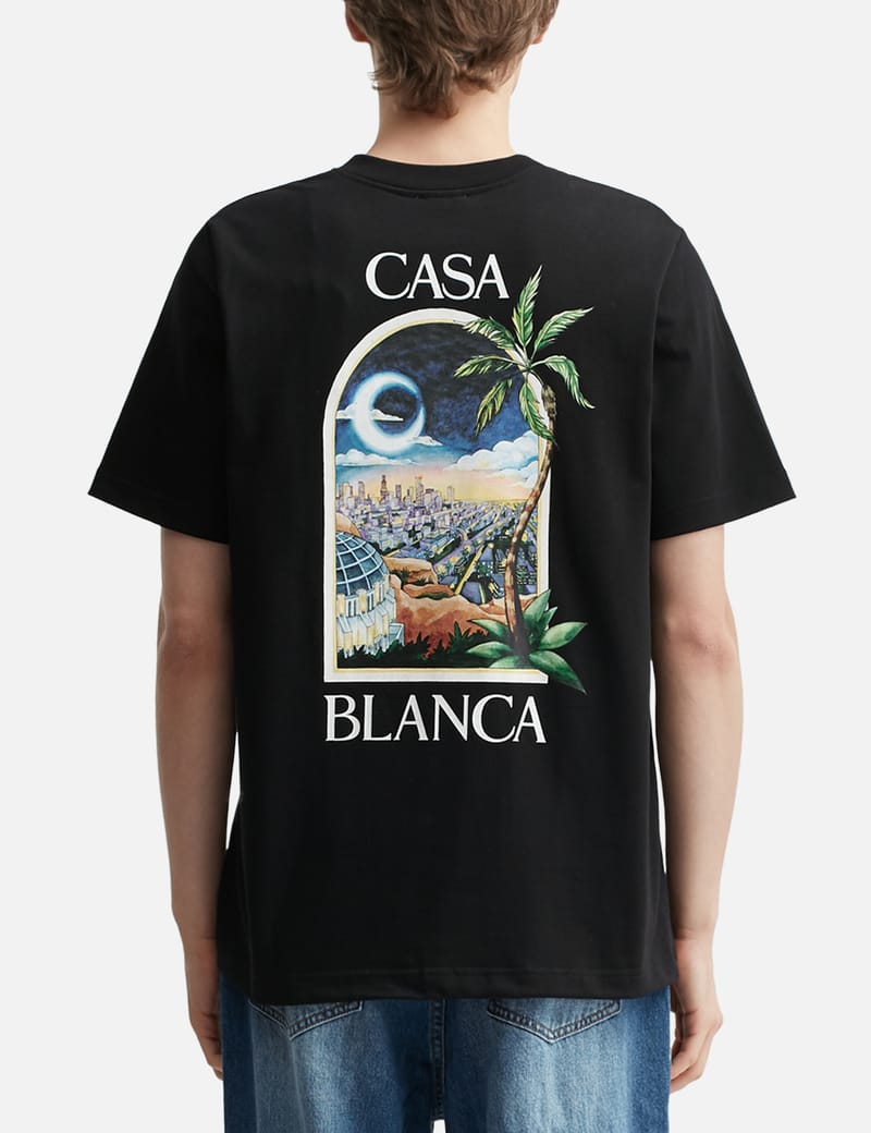 【関税込み】Casablanca ブラック LA Night Tシャツ Casablanca LA Nights T-Shirt 'Black' — Kick Game