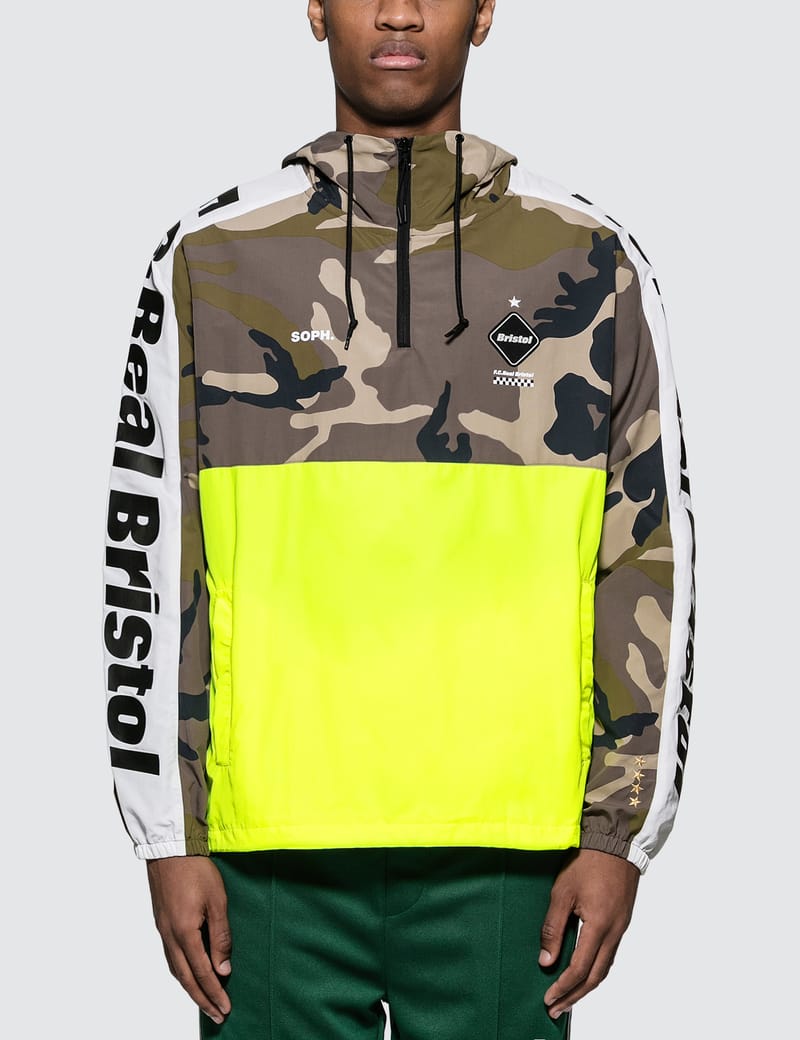 F.C. Real Bristol - Camo Colorblock Half Zip Anorak | HBX - Globally  Curated Fashion and Lifestyle by Hypebeast