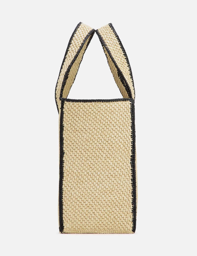 Loewe Large LOEWE Font Tote In Raffia HBX Globally Curated