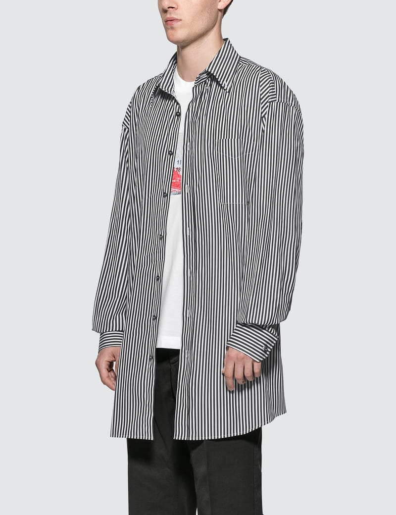 Maison Margiela - Oversized Striped Shirt | HBX