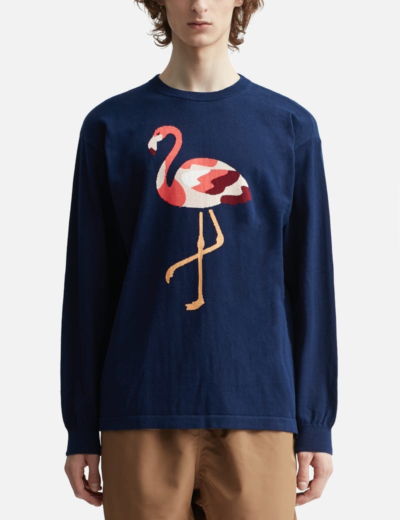 Human Made - FLAMINGO KNIT SWEATER | HBX - Globally Curated