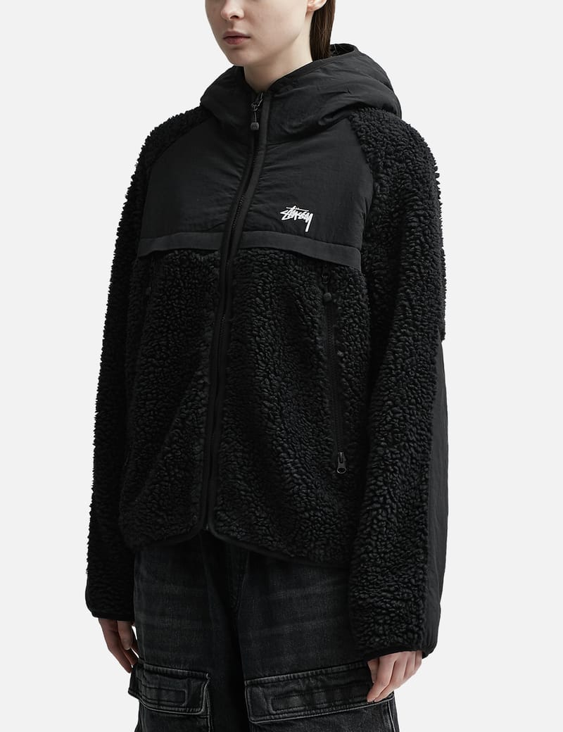 Stüssy - Sherpa Paneled Hooded Jacket | HBX - Globally Curated