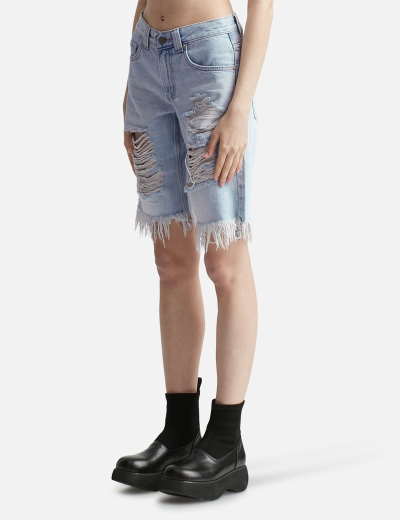 Open YY - DISTRESSED DENIM SHORTS | HBX - Globally Curated Fashion