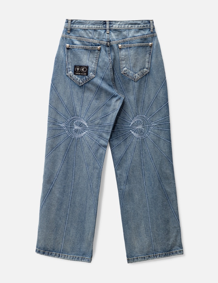 THUG CLUB Chain Stitch Denim Pants HBX Globally Curated Fashion