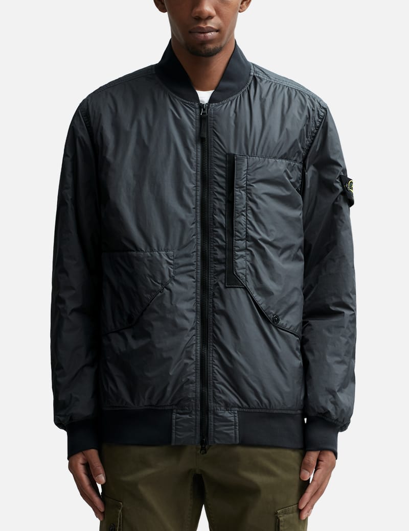 Stone island crinkle sales rep bomber jacket