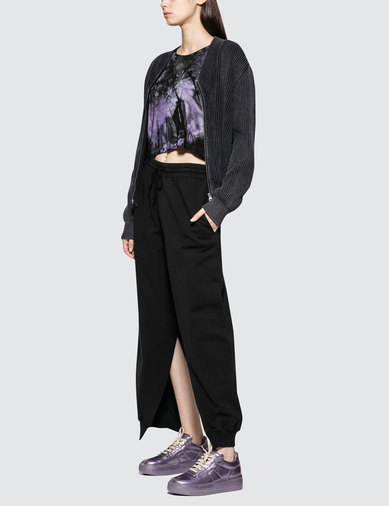 MM6 Maison Margiela - Sun Bleach Rib Zip Pullover | HBX