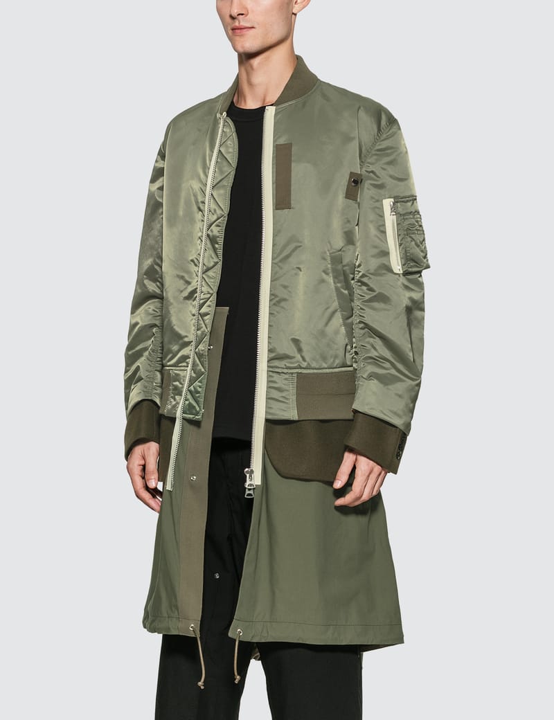 Sacai - Nylon Twill Coat | HBX