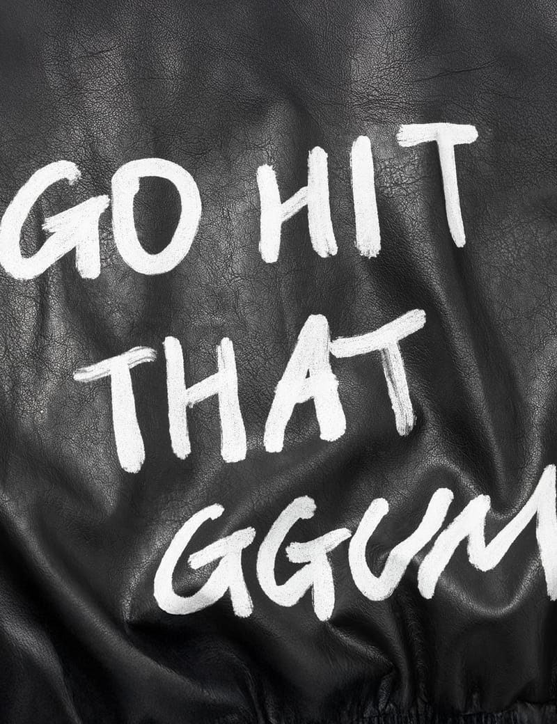 DEINET YEONJUN GGUM X DEINET Fringe Jacket - Black faux-leather