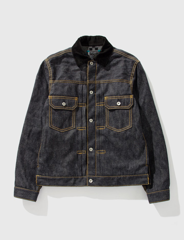 Sacai - BEYONDEXX Denim Blouson jacket | HBX - Globally Curated Fashion ...