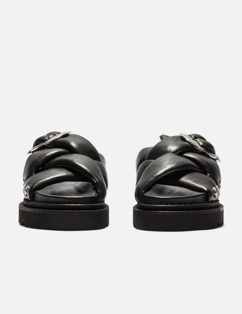 サンダル・ミュール TOGA Aj1312 Sandals - Toga Pulla - Leather - Black AJ1312 Leather Slingback Sandals