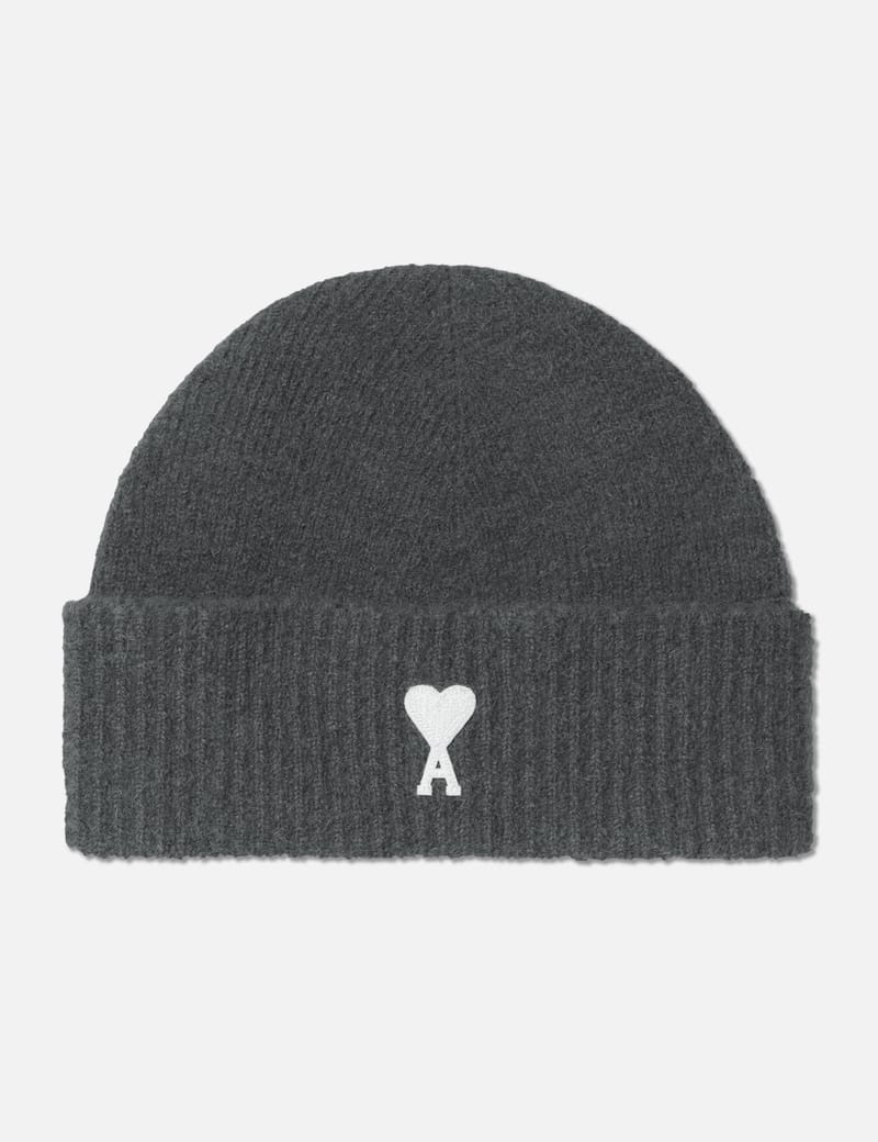 AMIPARIS AMI DE COEUR ビーニー アミ パリス - Off-White Ami De Coeur Beanie | HBX 帽子