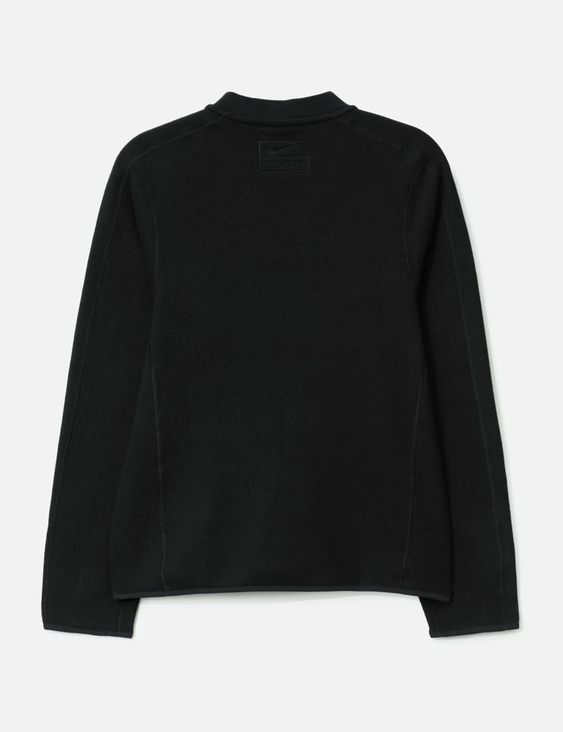 Nike Nike x Stüssy Pullover Thermal - Black V-neck pullover with
