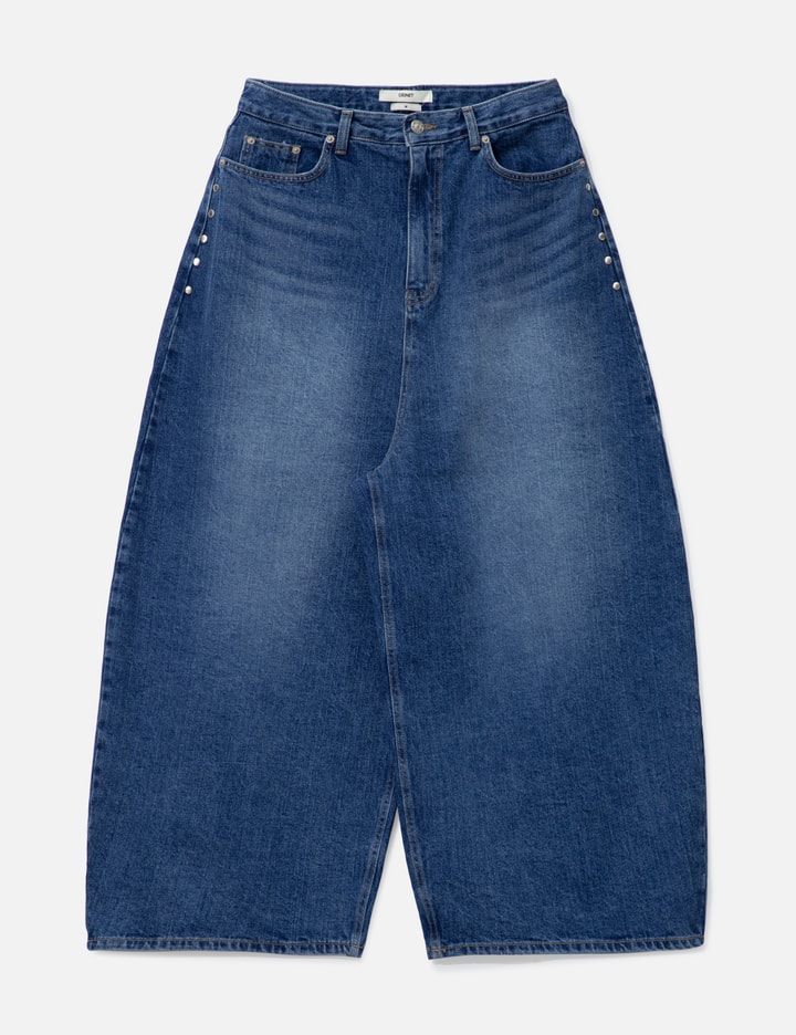 Decat Cut Balloon Wide Denim Pants main image 0