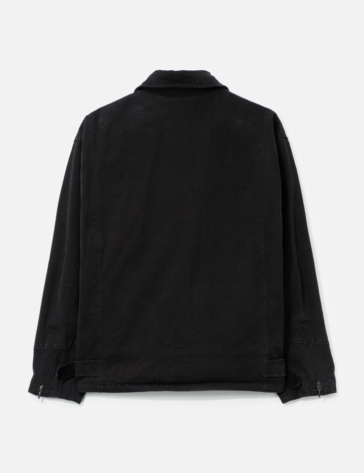 POLYTERU Cotton Rider Jacket - Black cotton-poly rider jacket with ...