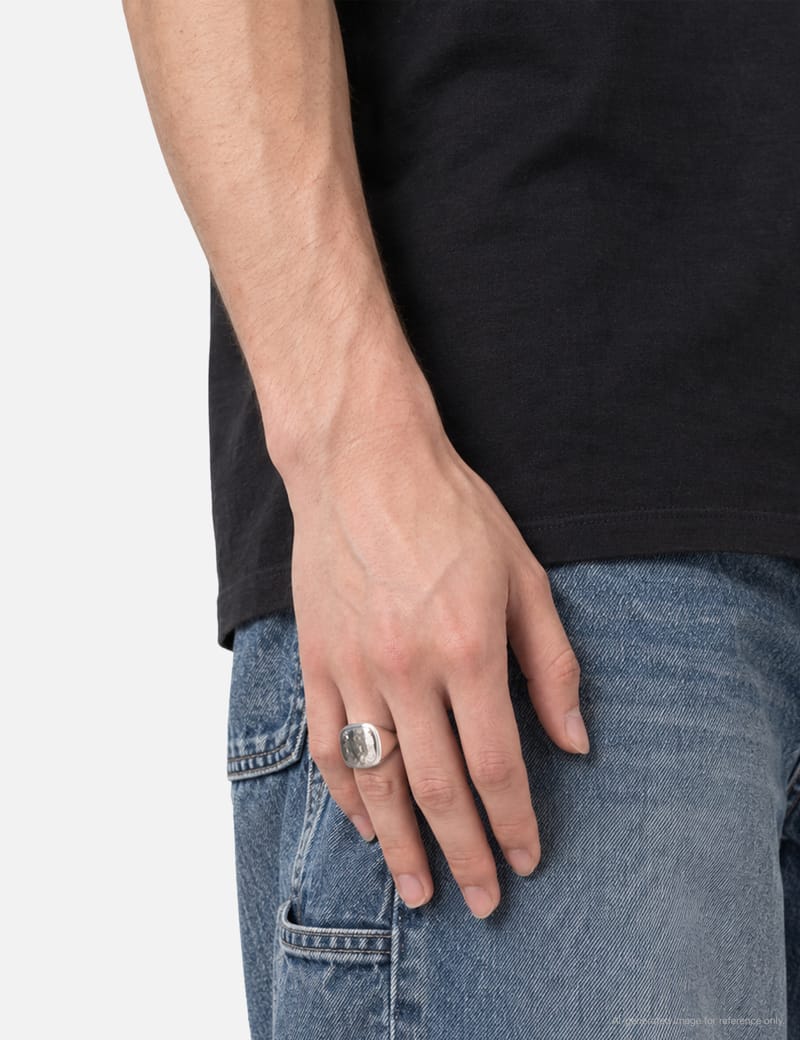Bunney Oval Signet Ring - Crafted from 925 sterling silver with a