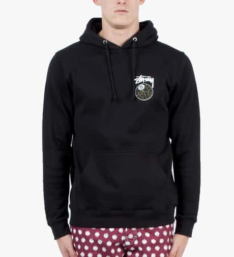 Stüssy - Black Gold Flake 8 Ball Hoodie | HBX