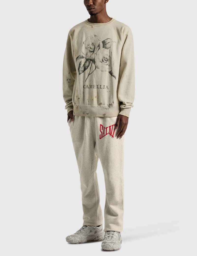 SAINT MICHAEL LOGO SWEAT PANTS 21AW-