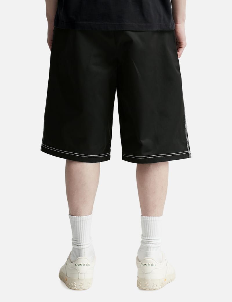 HERON PRESTON® - White Stitch Canvas Shorts | HBX - Globally