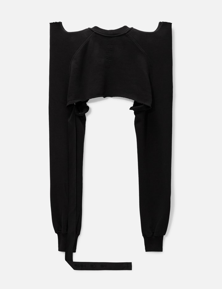 CROPPED TECSWEAT / BLK